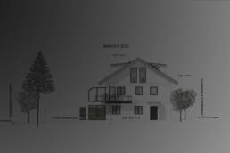 Neubau eines Doppelhauses Ansichten